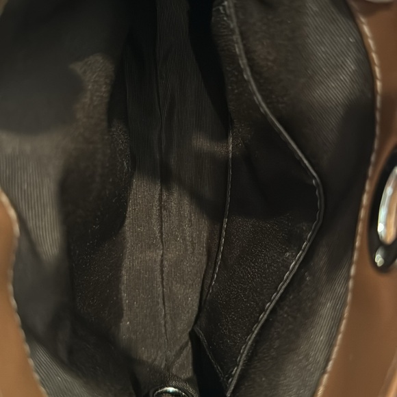 Coach Brown Signature Canvas and Leather turn lock wristlet NWT - Picture 4 of 4